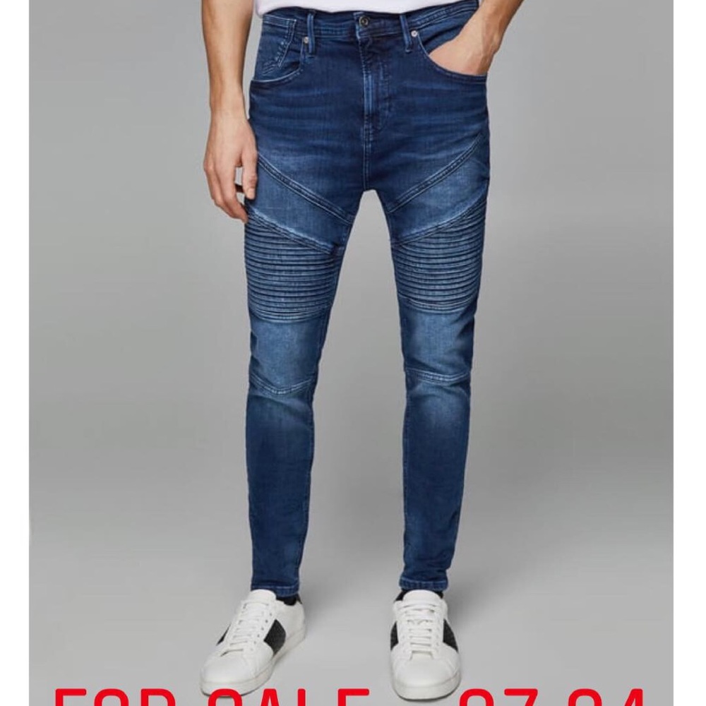 Zara Biker blue Jeans
